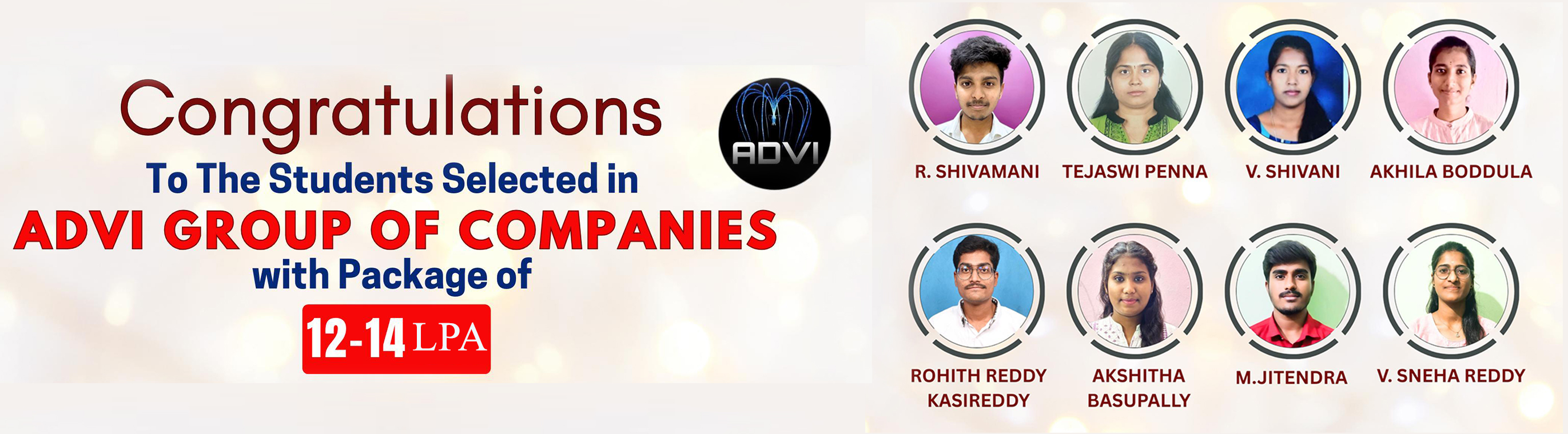 Advi Group Of Companies Placed Students